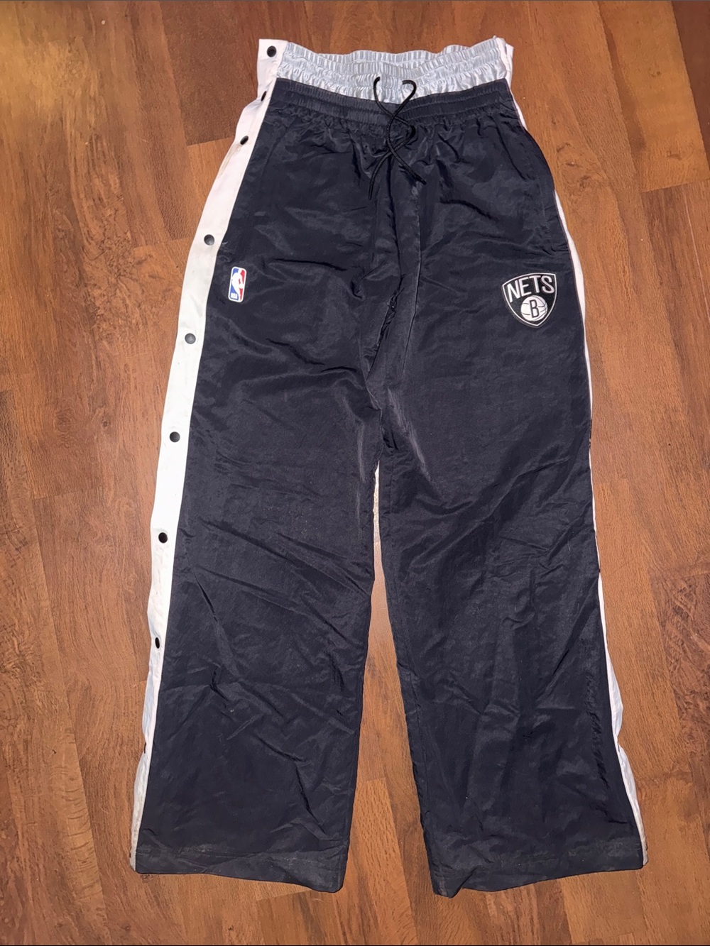 Nike x AMBUSH x NBA, Black & White Snap-Up NBA Warm Up Style Sweats